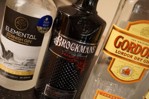 two artisan gins plus Gordon's dry